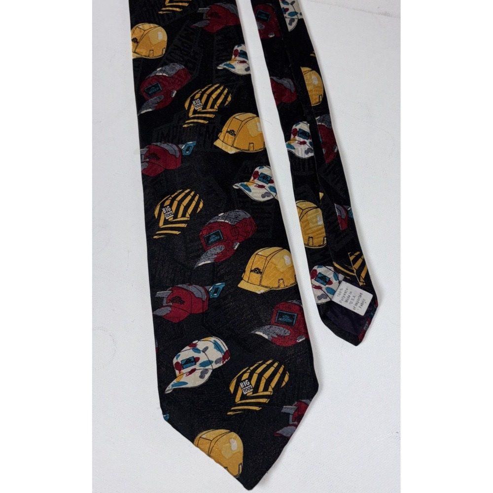 Vintage  TV Show  Home Improvement Mens Tie Tim's Work Hats 56"x3.75" USA Made